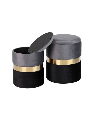 Juego de 2 puff baul