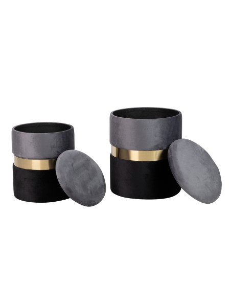 Juego de 2 puff baul