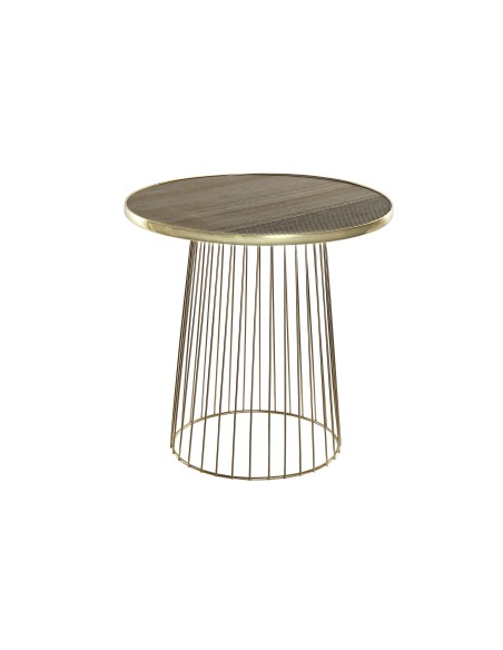 Mesa auxiliar dorada