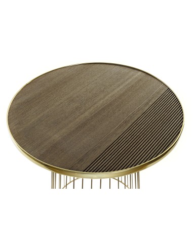 Mesa auxiliar dorada