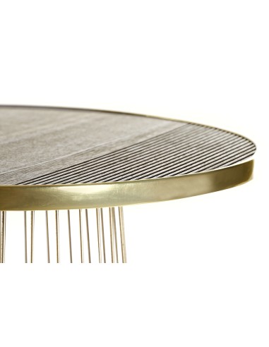 Mesa auxiliar dorada