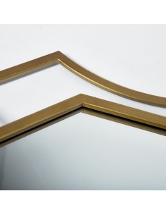 Espejo semicirculos dorado 2
