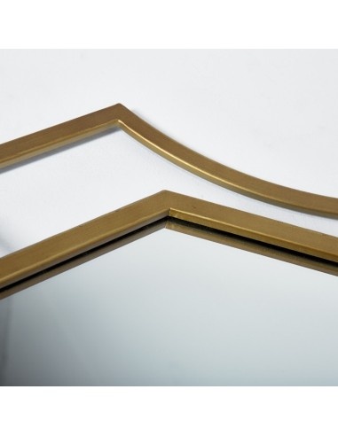 Espejo semicirculos dorado