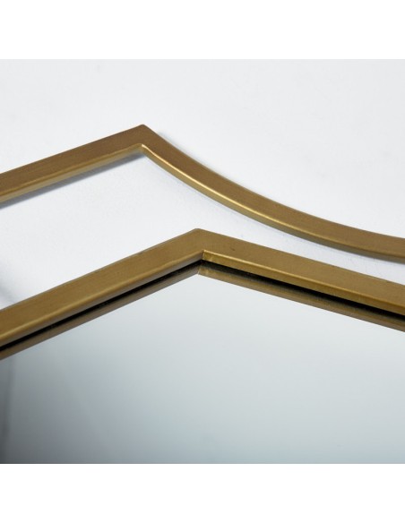 Espejo semicirculos dorado