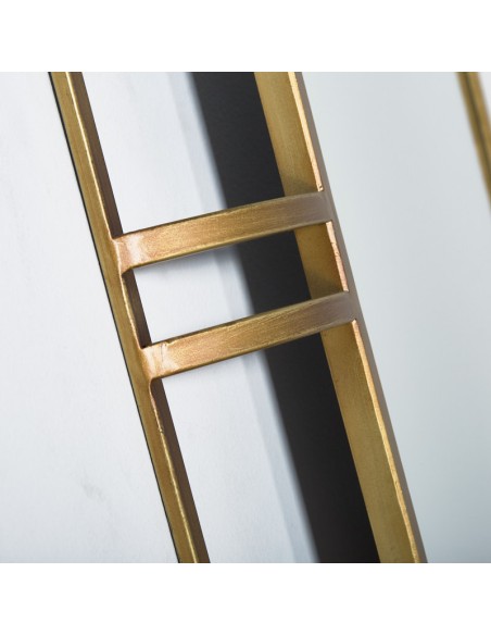 Espejo semicirculos dorado