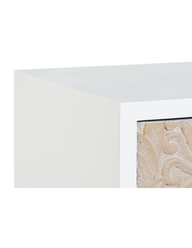 Cajonera abeto tallada blanca