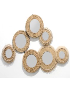 Decoracion ratan espejo