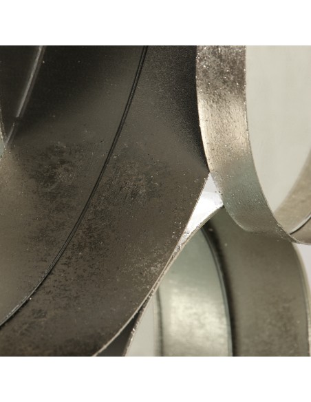 Espejo Metal Plateado 5 Círculos