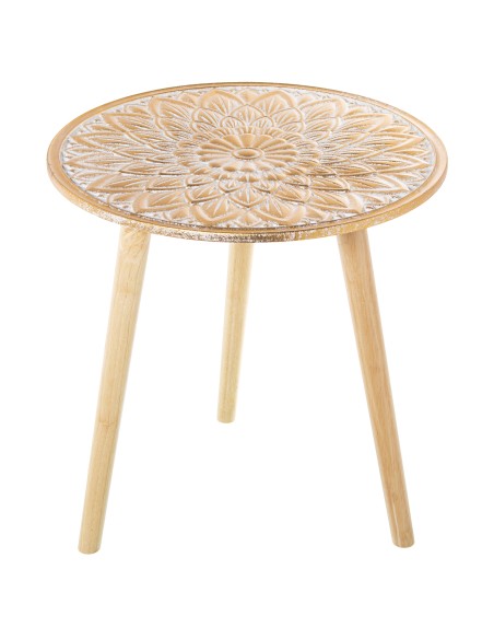 Mesa Auxiliar Madera Calada