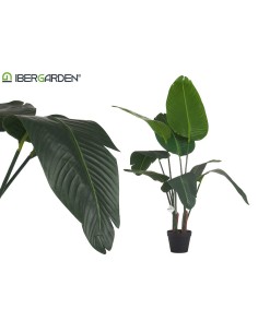 Planta con maceta artificial