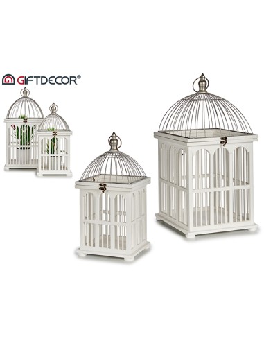 Set 2 jaulas madera