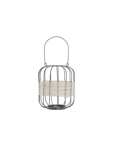 Farol Metal-Mimbre