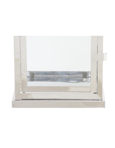 Set 2 Faroles Cubo Cromo