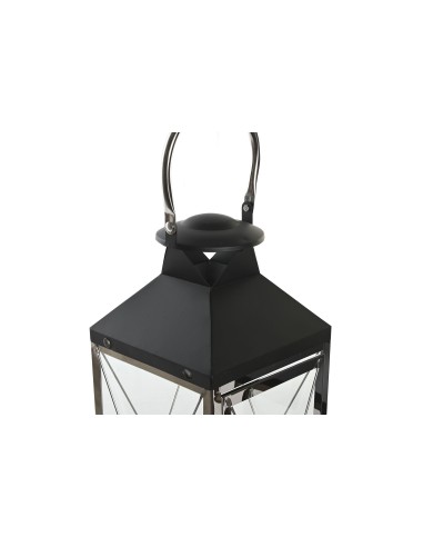 Set 2 faroles Cromo-Negro