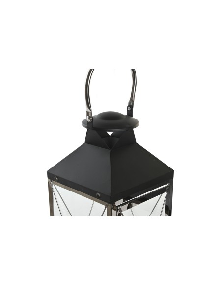 Set 2 faroles Cromo-Negro