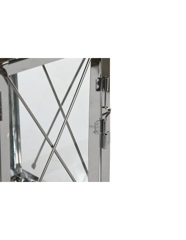 Set 2 faroles Cromo-Negro