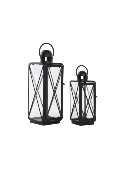 Set 2 Faroles Met. Negro