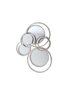 Espejo Circulos Plata