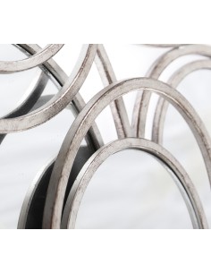Espejo Circulos Plata 2