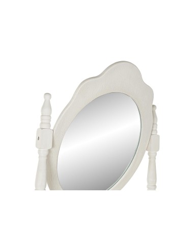 Tocador blanco envejecido espejo