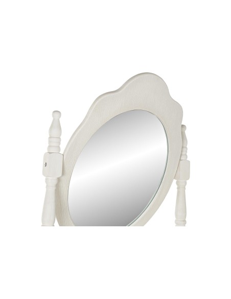 Tocador blanco envejecido espejo