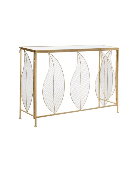 Consola metal espejo