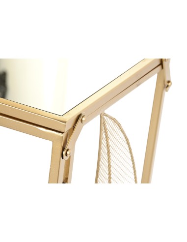 Consola metal espejo