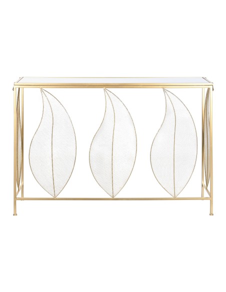 Consola metal espejo