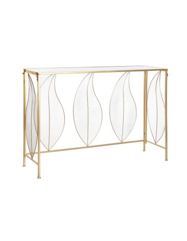 Consola metal espejo