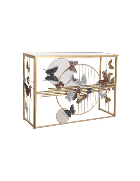 Consola metal mariposas
