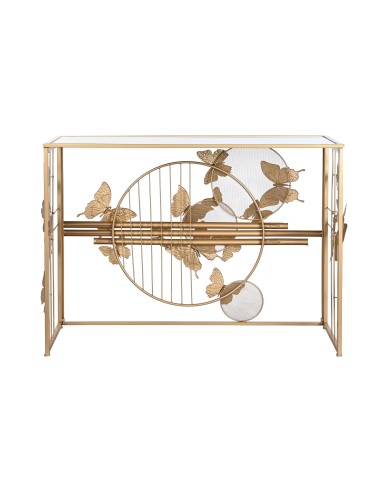 Consola metal mariposas