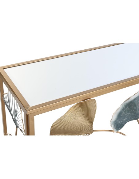 Consola metal espejo