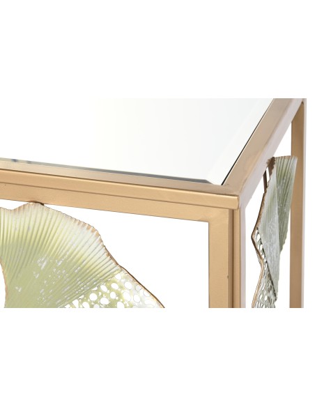 Consola metal espejo