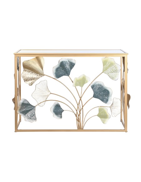 Consola metal espejo