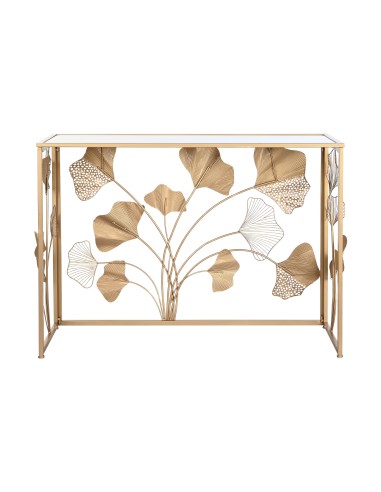 Consola metal espejo