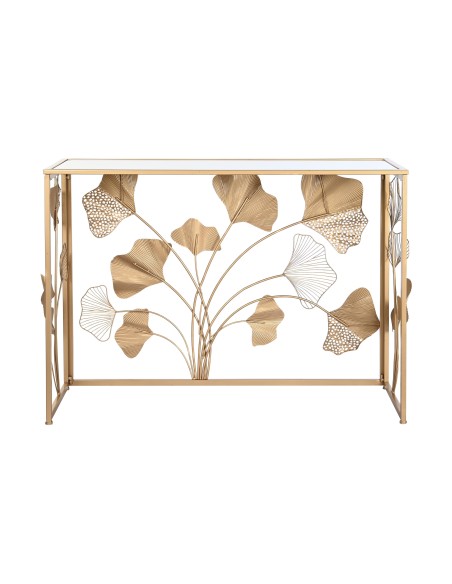 Consola metal espejo