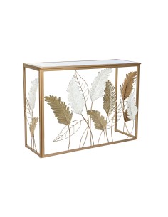 Consola metal espejo