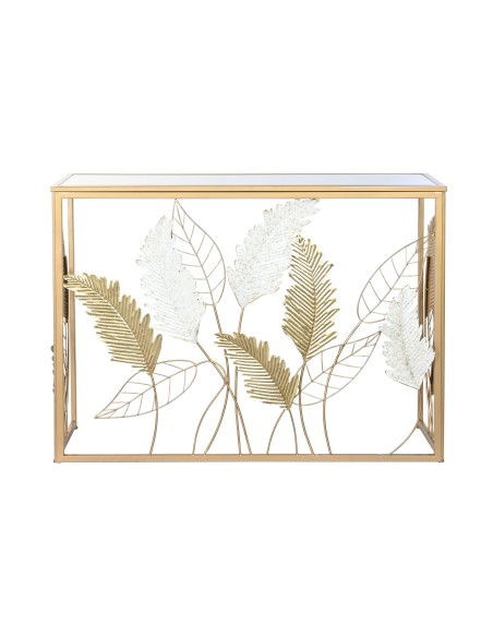 Consola metal espejo