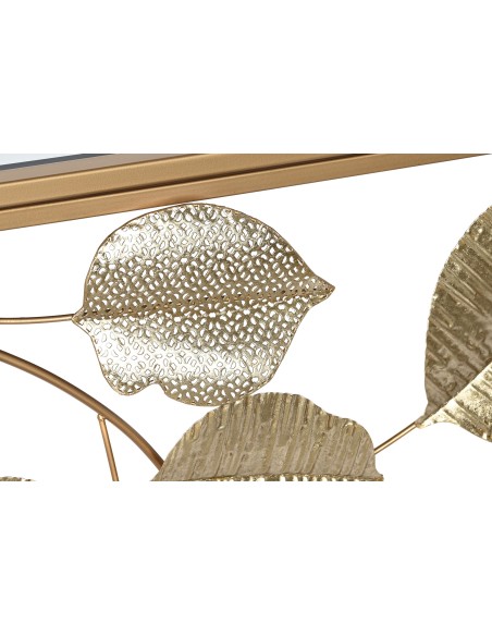 Consola metal espejo