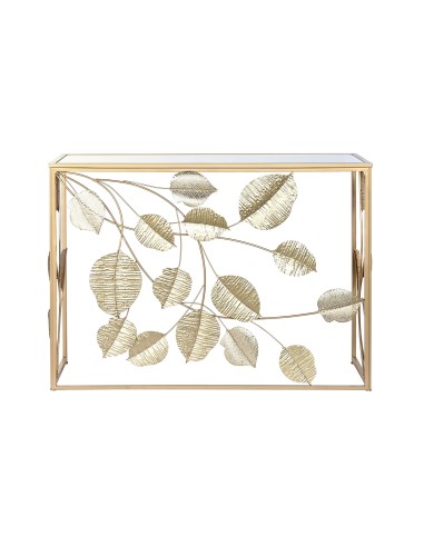 Consola metal espejo