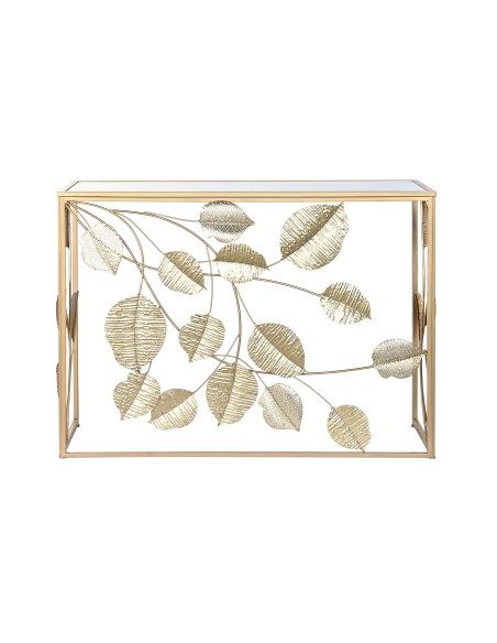 Consola metal espejo