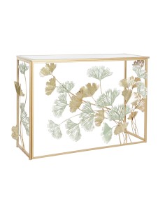 Consola metal espejo