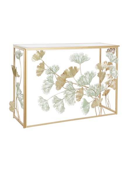 Consola metal espejo