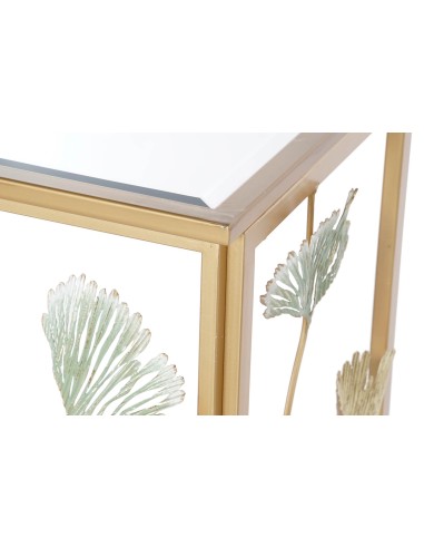 Consola metal espejo