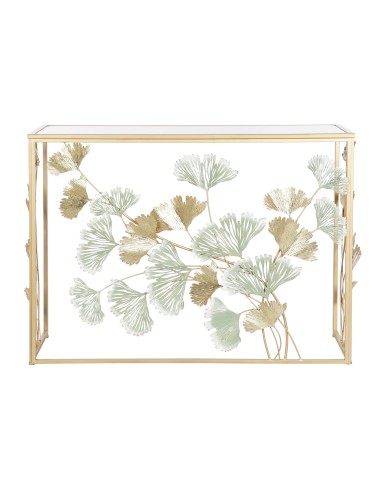 Consola metal espejo