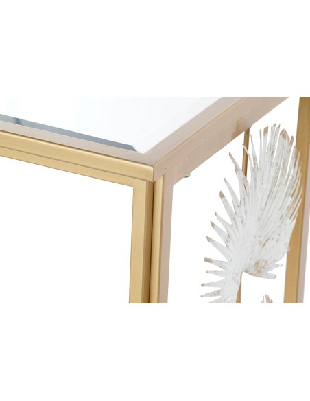 Consola metal espejo