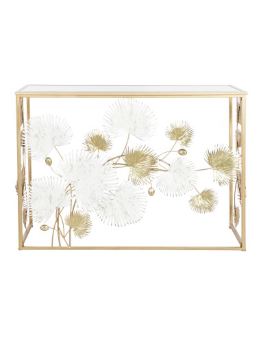 Consola metal espejo