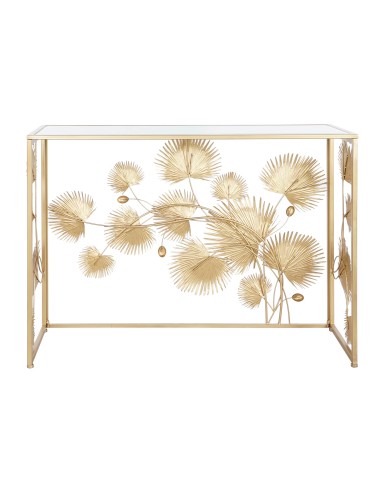 Consola metal espejo