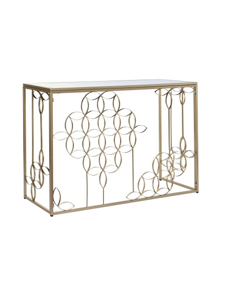 Consola metal espejo