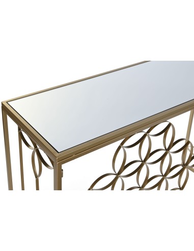 Consola metal espejo
